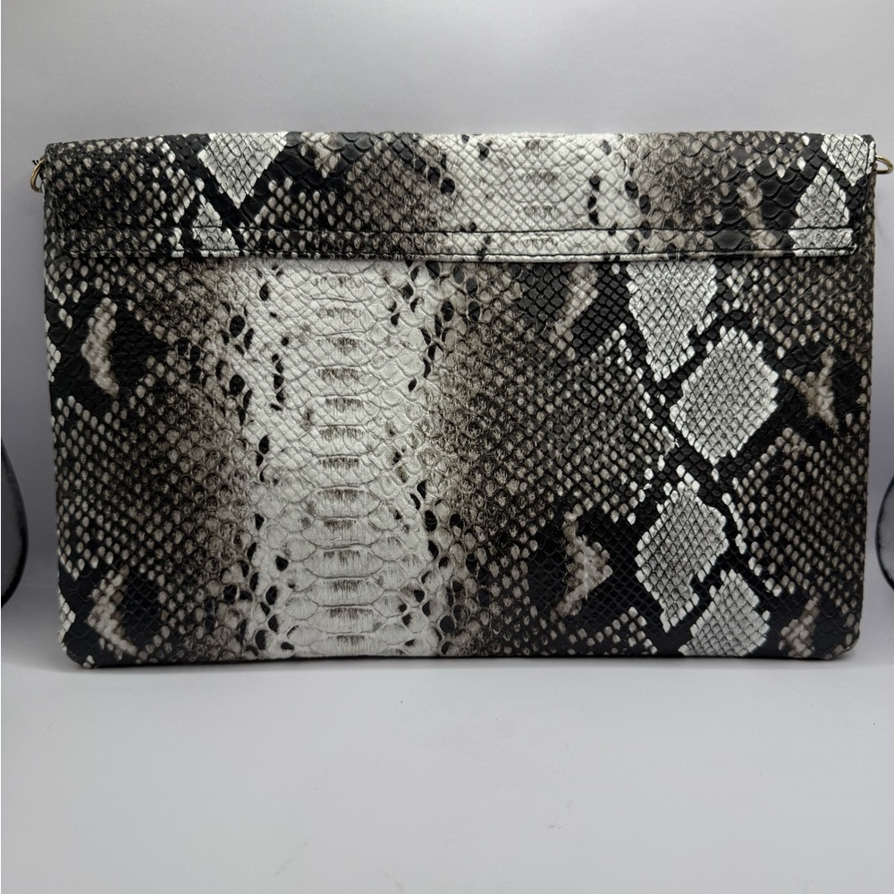 Faux Snakeskin Envelope Clutch - Picture 5 of 5